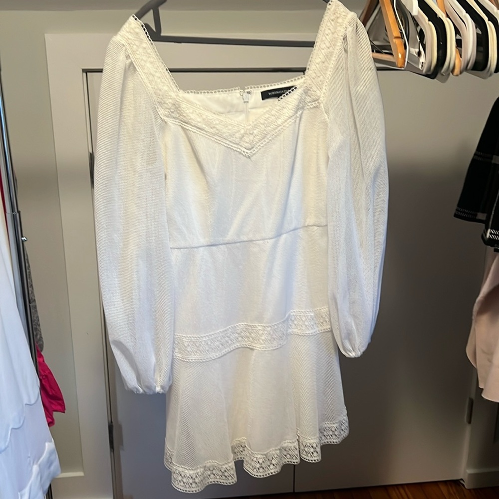 Bcbg white mini dress